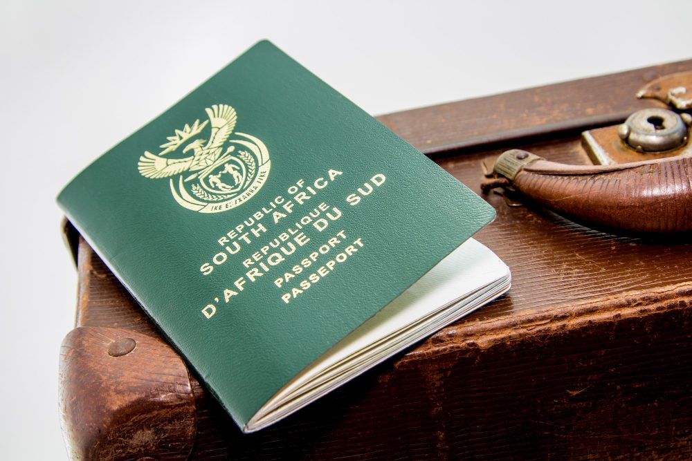 A South African passport